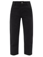 Wardrobe.nyc Wardrobe. Nyc - X Carhartt Cropped Organic Cotton-canvas Trousers - Womens - Black