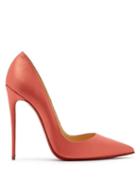 Matchesfashion.com Christian Louboutin - So Kate 120 Satin Pumps - Womens - Pink