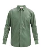 Matchesfashion.com Nanushka - Declan Faux-leather Shirt - Mens - Green