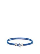 Matchesfashion.com Miansai - Orsan Rope-cord And Sterling-silver Bracelet - Mens - Blue