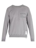 Matchesfashion.com Satisfy - Cult Distressed Cotton Sweater - Mens - Light Grey