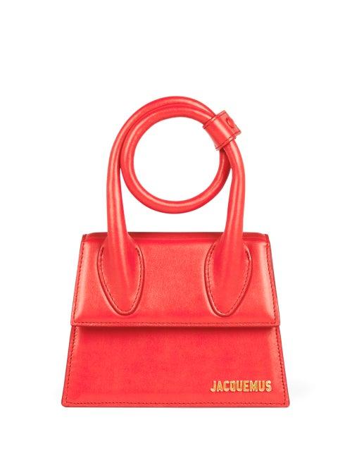 Jacquemus - Chiquito Noeud Knotted Leather Top-handle Bag - Womens - Red