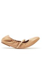 Malone Souliers - Cher Leather Ballet Flats - Womens - Tan