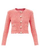 Joostricot - Mlange Cable-knit Jacket - Womens - Red