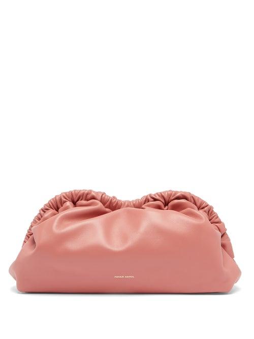 Matchesfashion.com Mansur Gavriel - Cloud Leather Clutch - Womens - Pink