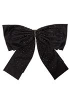 Matchesfashion.com Erdem - Crystal Embellished Oversized Bow Belt - Womens - Black