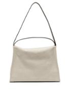 Matchesfashion.com Aesther Ekme - New Duffle Linen And Leather Shoulder Bag - Womens - White