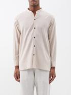 Maran - La Paloma Stand-collar Cotton Shirt - Mens - Brown