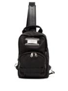 Matchesfashion.com Givenchy - Downtown Logo Patch Cross Body Backpack - Mens - Black