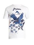 Blue Blue Japan Japan And Bird-print Cotton T-shirt