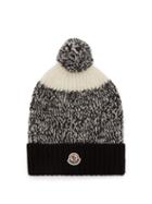 Matchesfashion.com Moncler - Pompom Wool Beanie Hat - Womens - Black