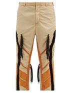 Matchesfashion.com Craig Green - Laced Panelled Technical-poplin Trousers - Mens - Orange