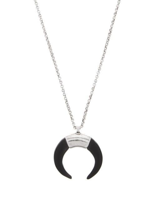 Matchesfashion.com Isabel Marant - Horn-pendant Necklace - Mens - Silver
