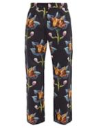 Matchesfashion.com Endless Joy - Dendrophilia Printed Wide-leg Trousers - Mens - Black