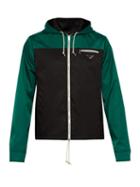 Matchesfashion.com Prada - Colour Block Nylon Gabardine Jacket - Mens - Black Green