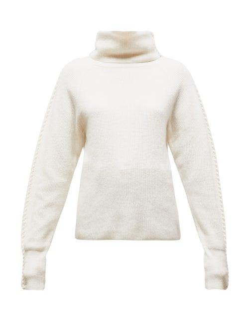 Matchesfashion.com Altuzarra - Shakti Braided High Neck Sweater - Womens - Ivory