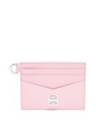 Ladies Accessories Givenchy - 4g Leather Cardholder - Womens - Pink