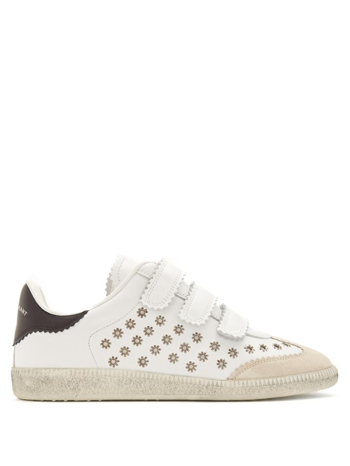 Isabel Marant Beth Eyelet-embellishment Low-top Leather Trainers