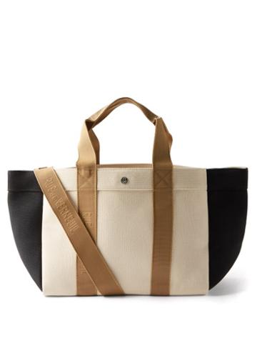 Rue De Verneuil - Parcours Colourblock Canvas Tote - Womens - Beige Multi