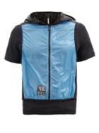 Moncler Grenoble - Two-in-one Technical Mesh And Jersey T-shirt - Mens - Black