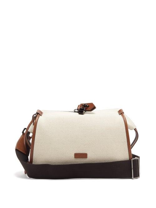 Matchesfashion.com Dolce & Gabbana - Edge Canvas Cross-body Bag - Mens - Beige