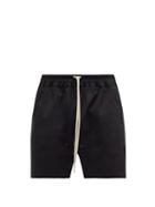 Matchesfashion.com Rick Owens - Drawstring-waist Cotton-blend Jersey Shorts - Mens - Black