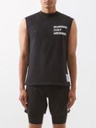 Satisfy - Logo-print Distressed Cotton Tank Top - Mens - Black