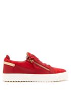 Giuseppe Zanotti Frankie Leather And Suede Low-top Trainers