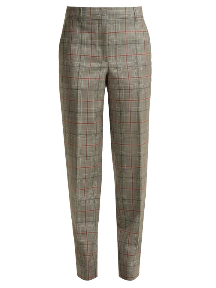 Calvin Klein 205w39nyc Wall Street Prince Of Wales-checked Wool Trousers