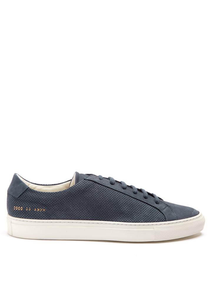 Common Projects Achilles Low-top Perforated Nubuck Trainers