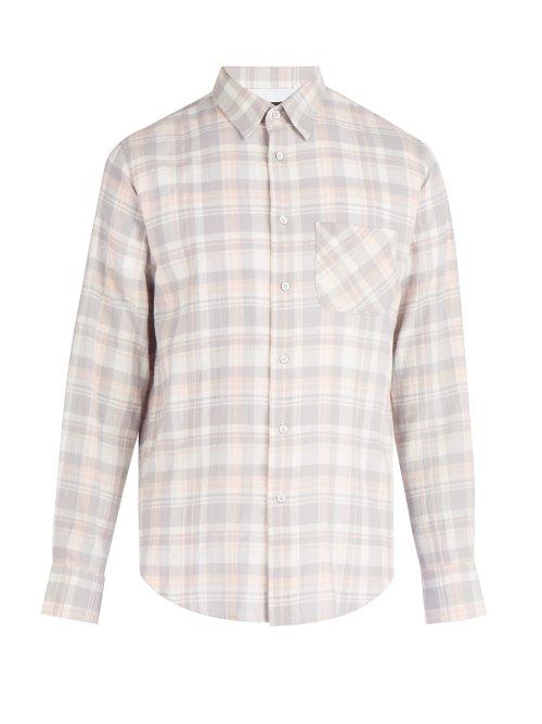 Matchesfashion.com Rag & Bone - Beach Plaid Cotton Flannel Shirt - Mens - Multi