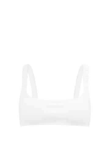 Matchesfashion.com Fisch - Columbier Bikini Top - Womens - White