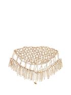 Matchesfashion.com Rosantica By Michela Panero - Divinit Crystal Embellished Headpiece - Womens - Gold