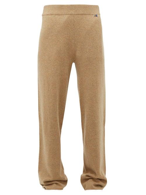 Matchesfashion.com Extreme Cashmere - No. 104 Cashmere Blend Wide Leg Trousers - Womens - Camel