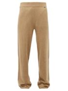 Matchesfashion.com Extreme Cashmere - No. 104 Cashmere Blend Wide Leg Trousers - Womens - Camel