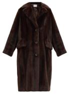 Matchesfashion.com Stand Studio - Theresa Faux-fur Coat - Womens - Brown