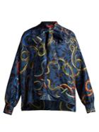 F.r.s - For Restless Sleepers Alethia Snake-print Silk Shirt