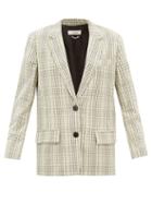 Isabel Marant Toile - Ilindo Check Cotton-blend Boucl Blazer - Womens - Ivory Multi