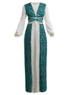 Matchesfashion.com Raquel Diniz - Valentina Polka Dot Pleated Silk Gown - Womens - Green Multi