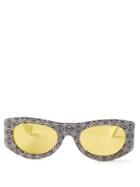 Loewe Eyewear - Anagram-print D-frame Acetate Sunglasses - Mens - Multi
