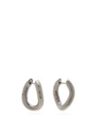 Matchesfashion.com Balenciaga - Loop Xs Hoop Earrings - Womens - Silver