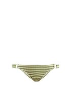 Matchesfashion.com Solid & Striped - The Tilda Ribbed Knit Bikini Briefs - Womens - Green Stripe