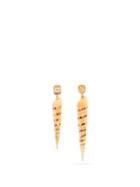 Dezso - Sapphire, Topaz, Shell & 18kt Gold Drop Earrings - Womens - Gold