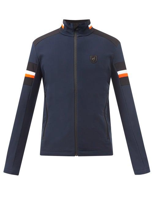 Toni Sailer - Leopold Fleece-back Jersey Mid-layer Jacket - Mens - Navy