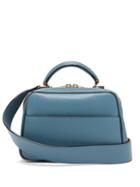 Matchesfashion.com Valextra - Serie S Small Leather Cross Body Handbag - Womens - Blue