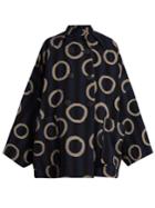 Vivienne Westwood Anglomania Joan Ring And Stripe-print Cotton-blend Coat