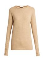 Matchesfashion.com Raey - Long Sleeved Slubby Cotton Jersey T Shirt - Womens - Camel