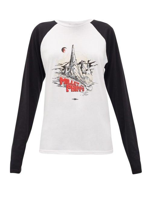 Matchesfashion.com Phipps - X Millet Logo-print Cotton-blend T-shirt - Womens - Black White
