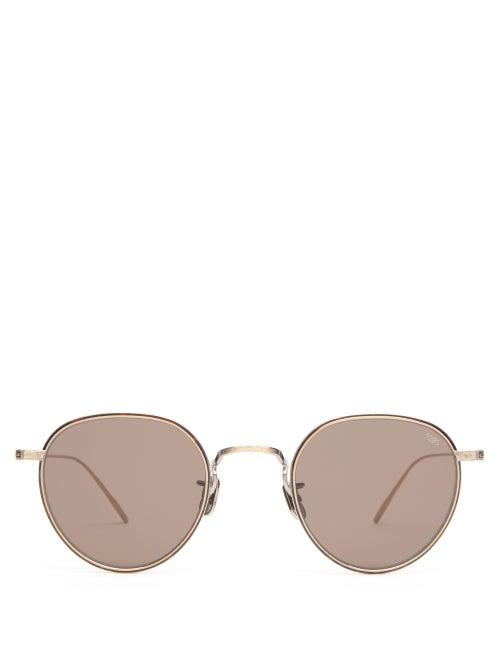 Matchesfashion.com Eyevan 7285 - Round Metal Sunglasses - Mens - Silver