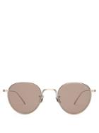 Matchesfashion.com Eyevan 7285 - Round Metal Sunglasses - Mens - Silver